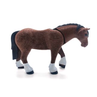 Cheval de trait marron